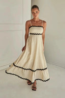 All-Season Wave Backless Dress for Women