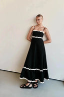 All-Season Wave Backless Dress for Women