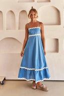 All-Season Wave Backless Dress for Women