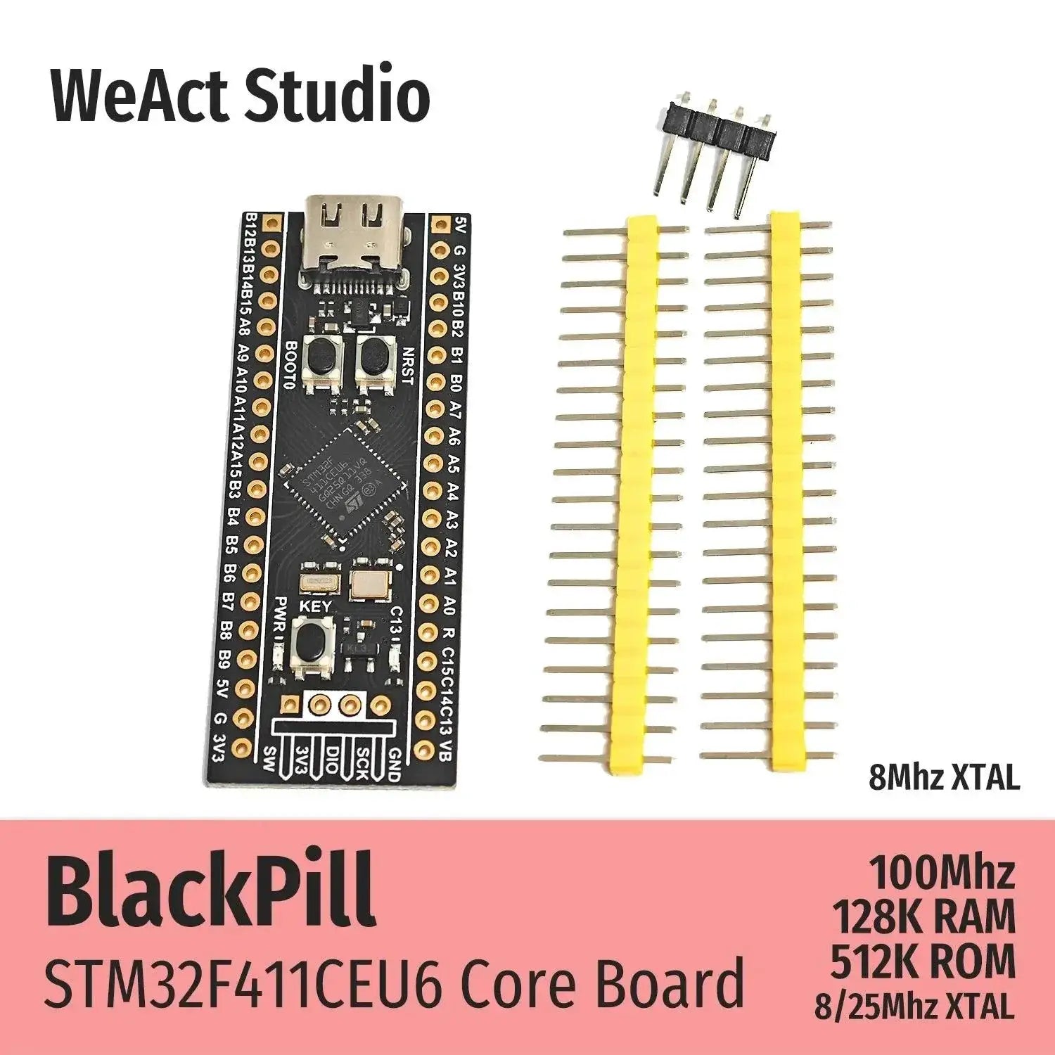 WeAct BlackPill STM32F411 Board High Performance Tool