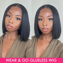 Wear And Go Human Hair Bob Wig Premium Quality Comfort