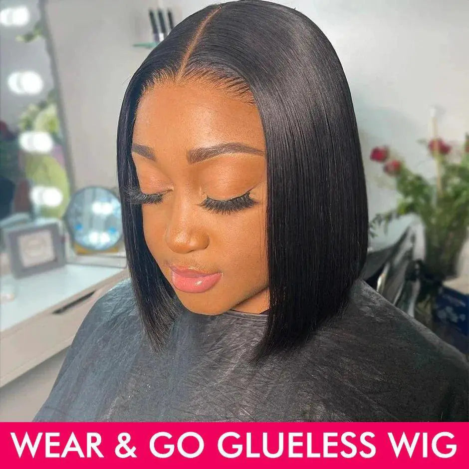 Wear And Go Remy Human Hair Bob Wig Premium Comfort