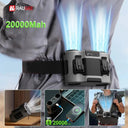 Wearable USB Clip Fan Portable Waist Mount Hands Free Cooling On The Go