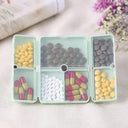 Weekly Pill Organizer Foldable Design Compact Holder