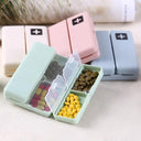Weekly Pill Organizer Foldable Design Compact Holder