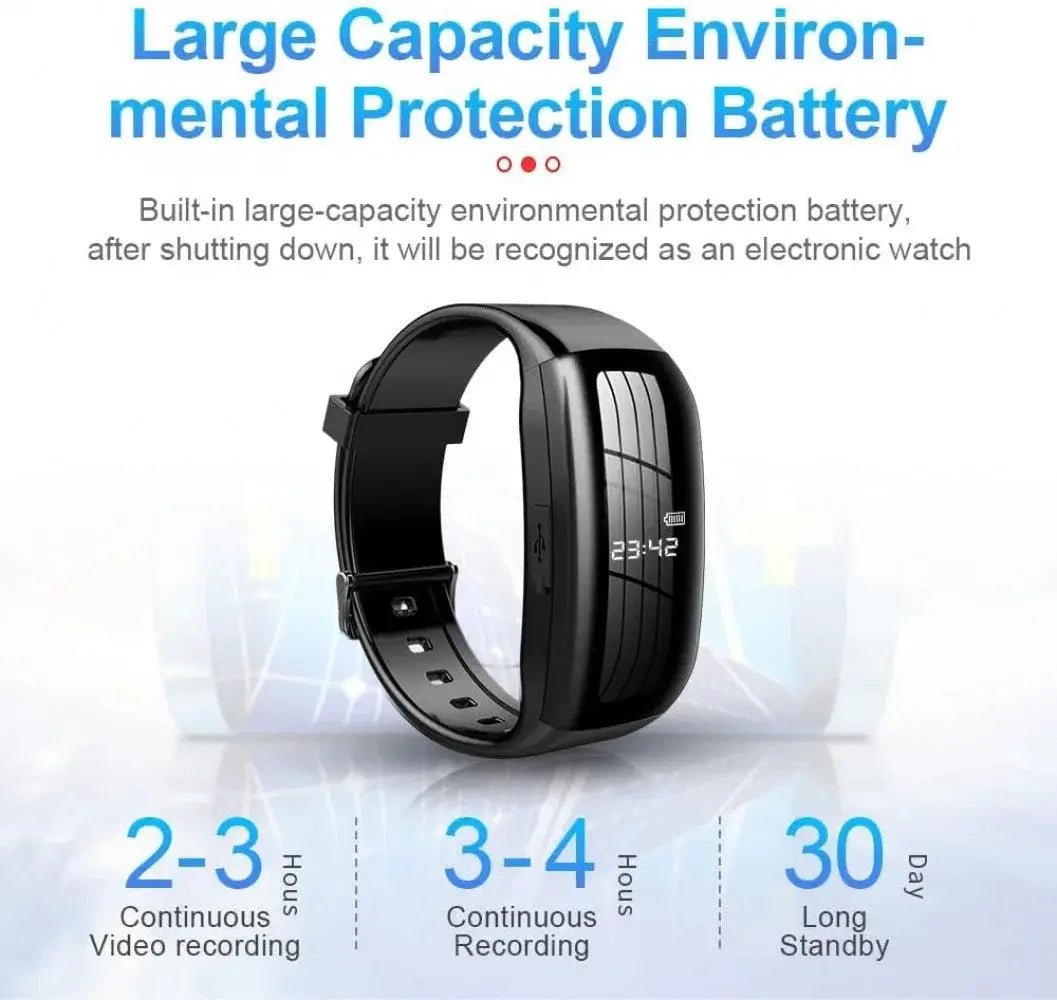 Weimi 1080P Mini Camera Wristwatch Discreet Unobtrusive Recording for Daily Wear