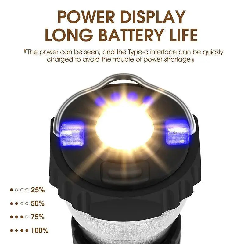 West Biking Portable Lantern Magnetic USB Rechargeable Light
