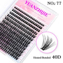 Whimsical Rainbow Cluster False Eyelashes Customizable 3D Lashes
