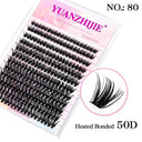 Whimsical Rainbow Cluster False Eyelashes Customizable 3D Lashes