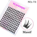 Whimsical Rainbow Cluster False Eyelashes Customizable 3D Lashes