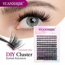Whimsical Rainbow Cluster False Eyelashes Customizable 3D Lashes