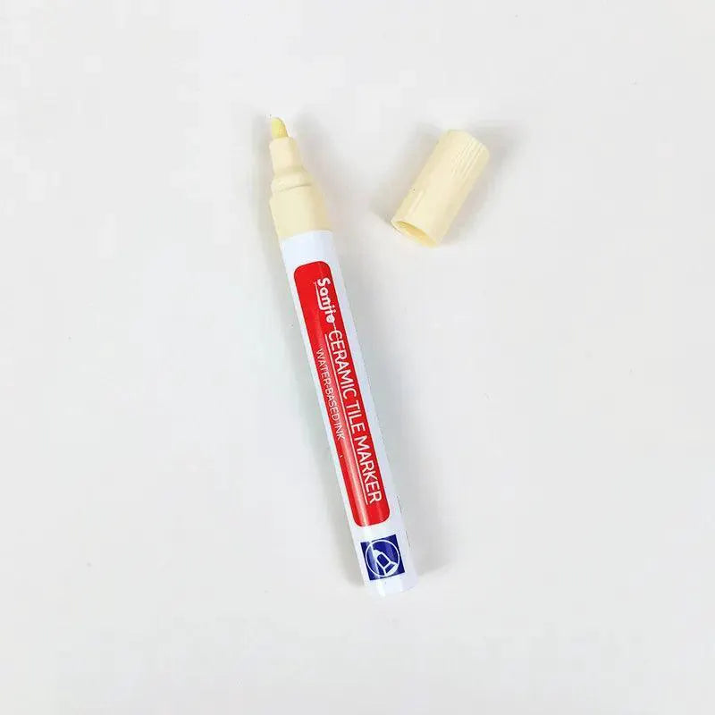 White Ceramic Tile Grout Paint Pens Waterproof Marker Set