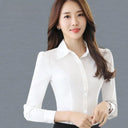 White Chiffon Blouse for Modern Women Office Attire
