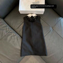 White Ribbon Sequin Dress: Elegant Chic Outfit for Parties