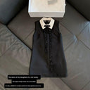 White Ribbon Sequin Dress: Elegant Chic Outfit for Parties