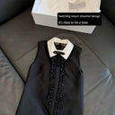 White Ribbon Sequin Dress: Elegant Chic Outfit for Parties