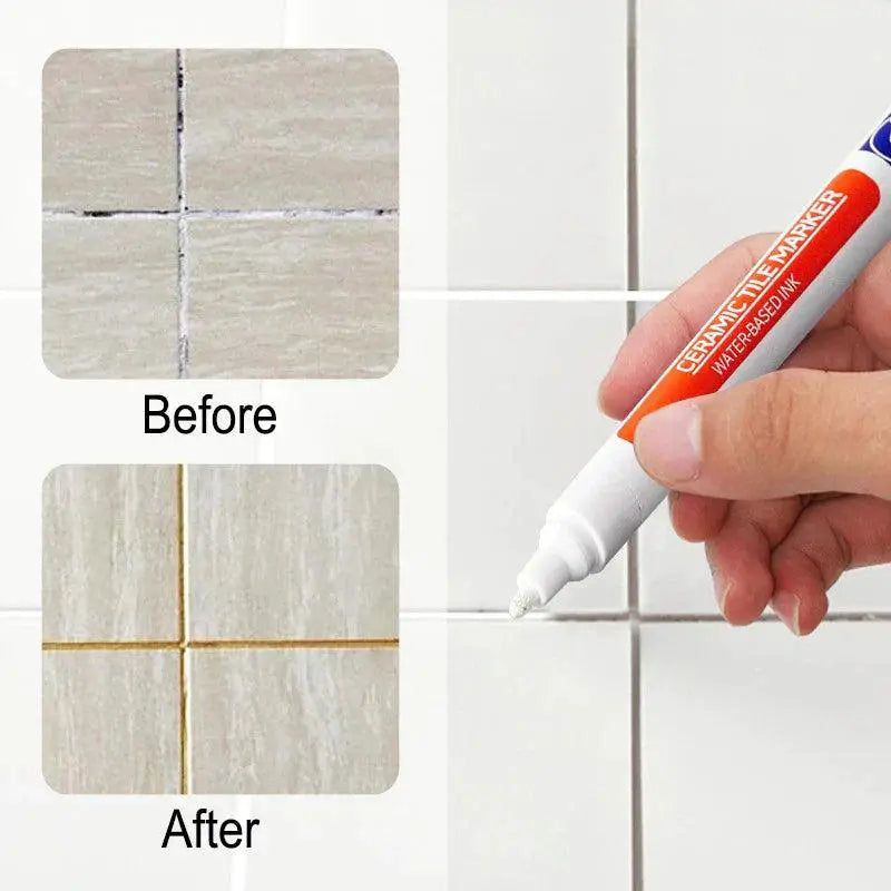 White Tile Grout Pen Waterproof Marker for Bathroom Repair