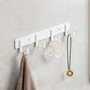 White Towel and Coat Hook Set Modern Aluminum Hangers