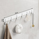 White Towel and Coat Hook Set Modern Aluminum Hangers