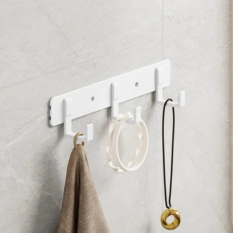White Towel And Coat Hook Set Modern Aluminum Hangers