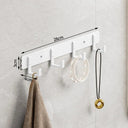 White Towel and Coat Hook Set Modern Aluminum Hangers