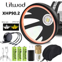 White Yellow Color Led Headlamp Xhp90.2 32W 7800mAh Light