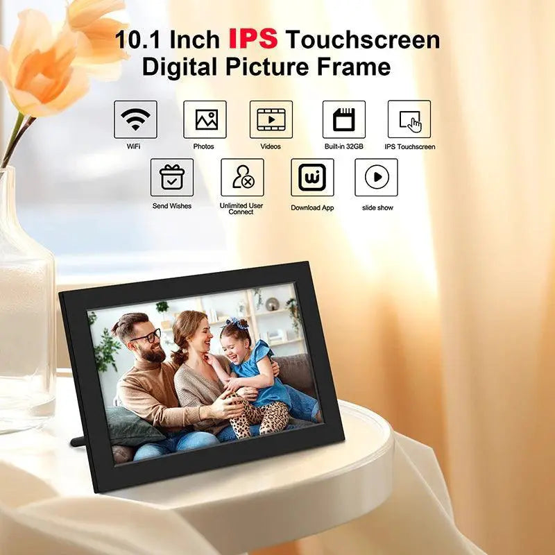 WiFi Digital Photo Frame 10.1 Inch 32GB Smart Gift