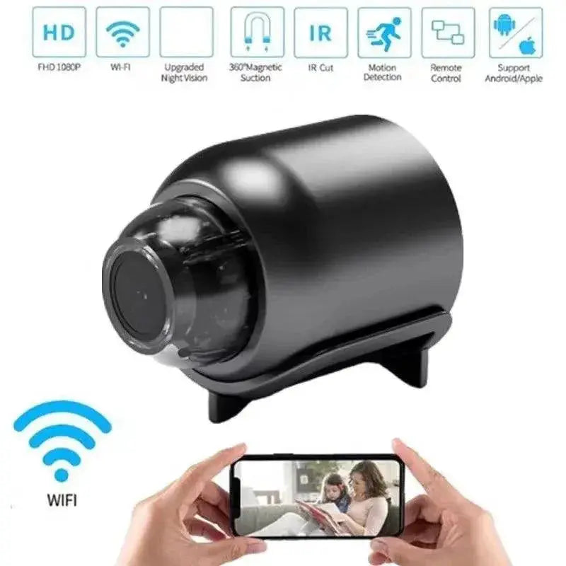WiFi Mini Camera Security Night Vision Audio SD Card Slot