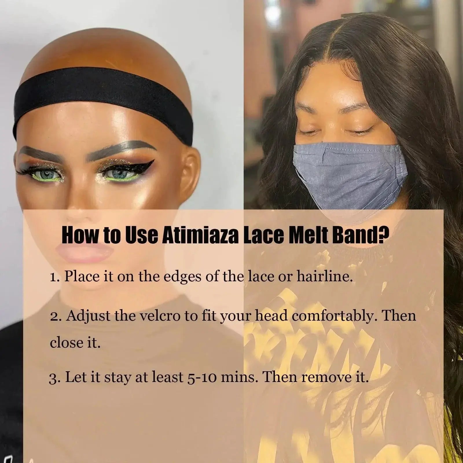 Wig Elastic Band Set for Secure Hairpiece Fit and Style