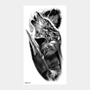 Wild Animal Crown Waterproof Temporary Arm Tattoos Set