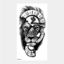 Wild Animal Crown Waterproof Temporary Arm Tattoos Set