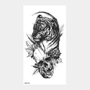 Wild Animal Crown Waterproof Temporary Arm Tattoos Set