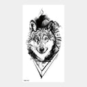 Wild Animal Crown Waterproof Temporary Arm Tattoos Set