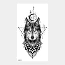 Wild Animal Crown Waterproof Temporary Arm Tattoos Set