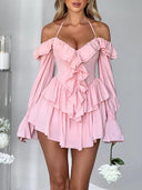 Wildgirl Flare Sleeve Dress Bold Elegance and Style Fashion