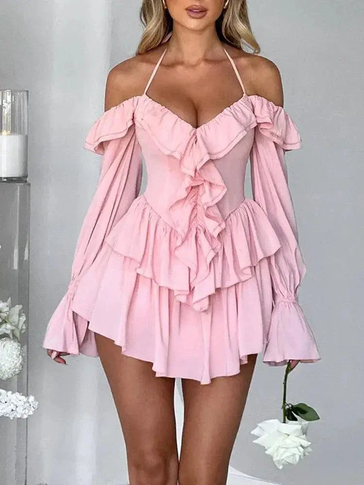 Wildgirl Flare Sleeve Dress Bold Elegance Fashion Trend
