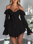 Wildgirl Flare Sleeve Dress Bold Elegance and Style Fashion