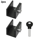 Window Locks for Sliding Doors and Windows Secure Easy Install Aluminum Black Silver