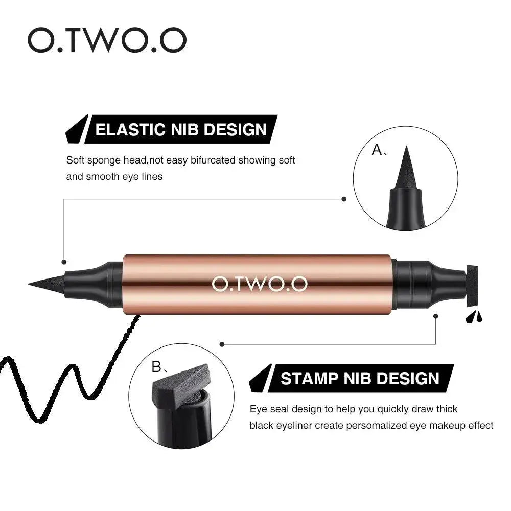 Winged Eyeliner Stamp Duo Pen For Cat Eyes Perfection