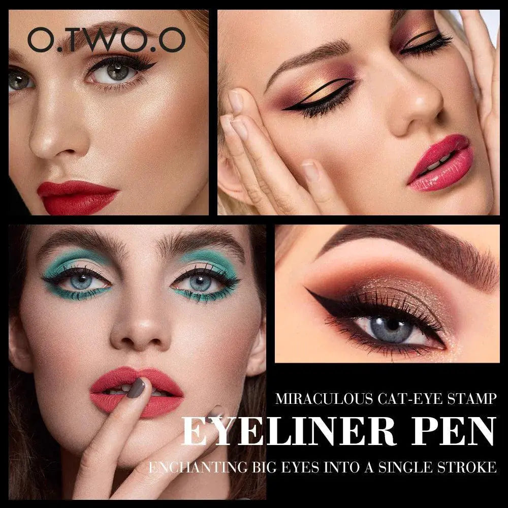 Winged Eyeliner Stamp Duo Pen For Cat Eyes Perfection