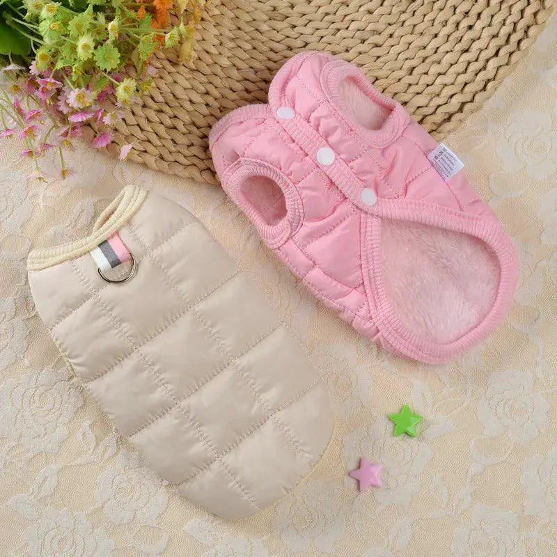 Winter Cotton Dog Jacket Cozy Coat For Small And Medium Pets