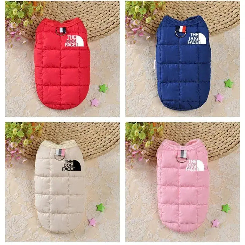 Winter Cotton Dog Vest Coat For Small And Medium Dogs