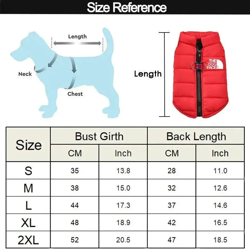 Winter Waterproof Dog Jacket For French Bulldog Cozy Coat