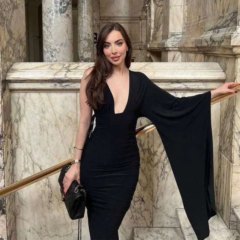 Winter Elegance European Evening Gown For Women Collection