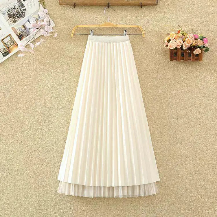 Winter Fairy Pleated Tulle Skirt for Elegant Winter Wardrobe