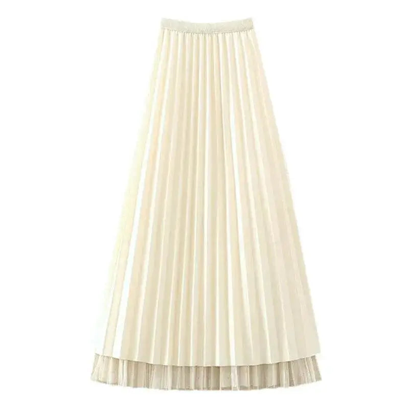Winter Fairy Pleated Tulle Skirt for Elegant Winter Wardrobe