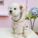 Winter Pet Coat Stylish Hooded Fleece Jacket for Small Dogs