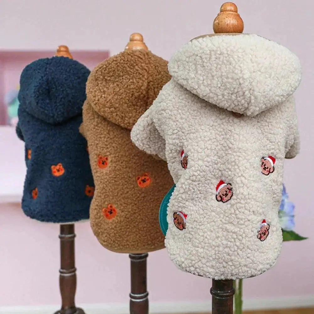 Winter Pet Coat Hooded Fleece Jacket For Small Dogs