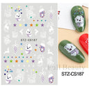 Winter Snowflake Nail Art Stickers for Holiday Glam Designs