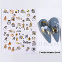 Winter Snowflake Nail Art Stickers for Holiday Glam Designs